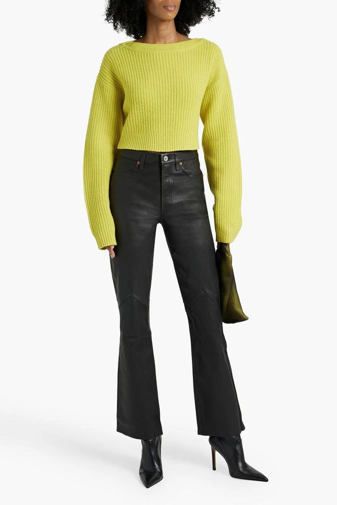 Re/Done Flared leather pants 2