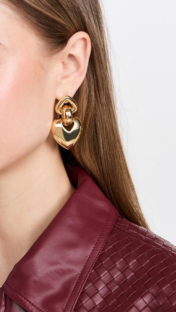 Kenneth Jay Lane Gold Drop Post Earrings