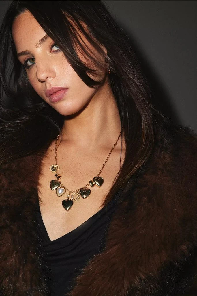 Urban Outfitters Bianca Layered Charm Necklace Set