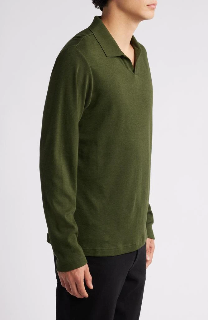 Nordstrom Clean Long Sleeve Pima Cotton Polo 3