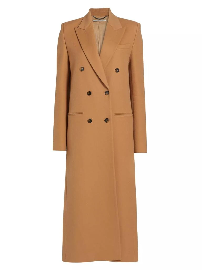 Stella McCartney Double-Breasted Wool Long Coat 1