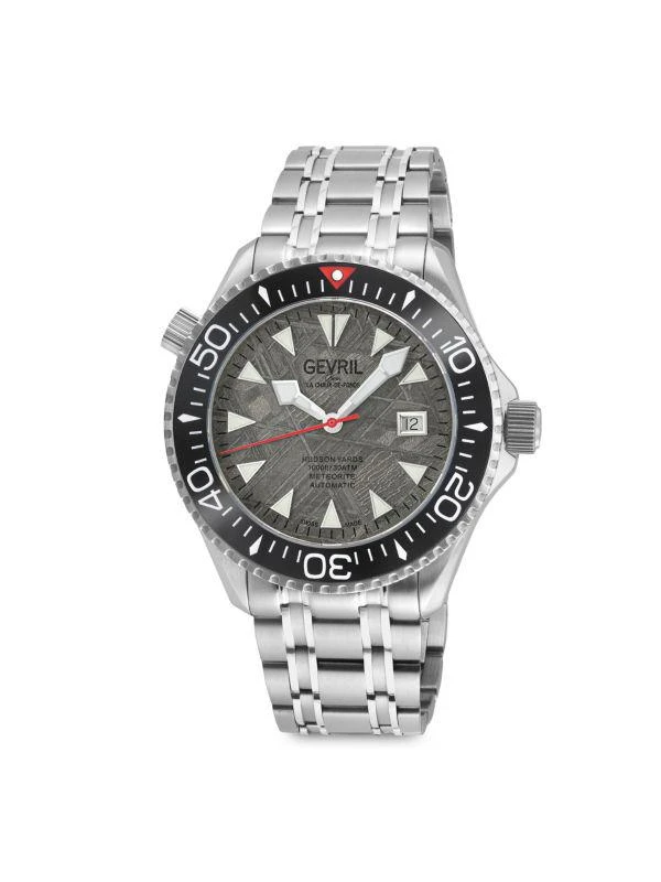 Gevril Hudson Yards 43MM Stainless Steel Bracelet Watch 1