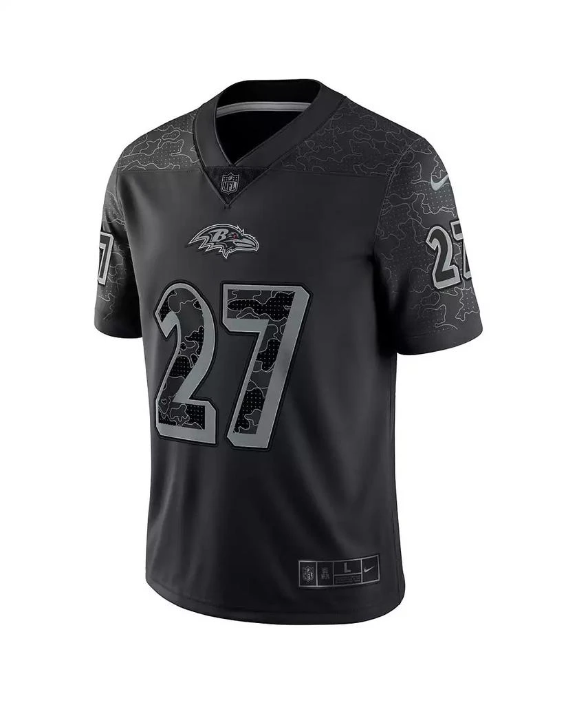 NIKE Men's J.K. Dobbins Black Baltimore Ravens Reflective Limited Jersey 2