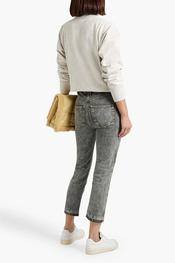Isabel Marant Étoile Tucscon cropped acid-wash slim-leg jeans 3