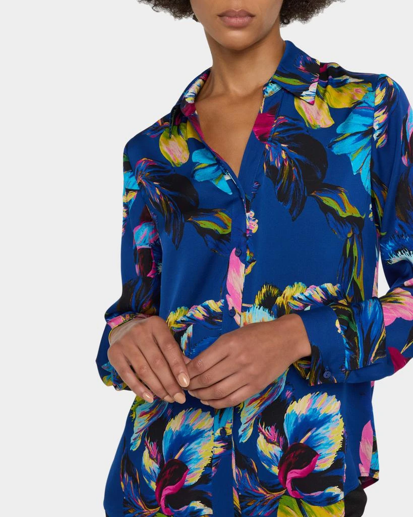 Elie Tahari The Madeline Daphne Floral-Print Silk Blouse 5