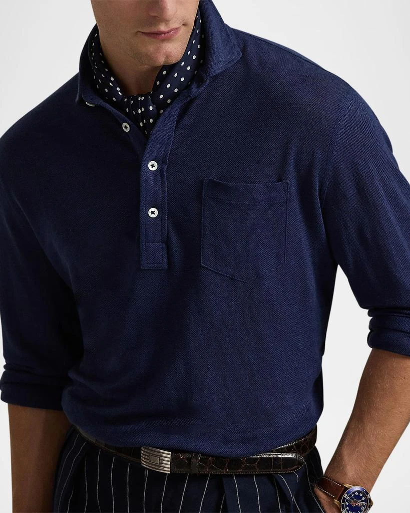 Ralph Lauren Men's Linen Mesh Polo Shirt 5