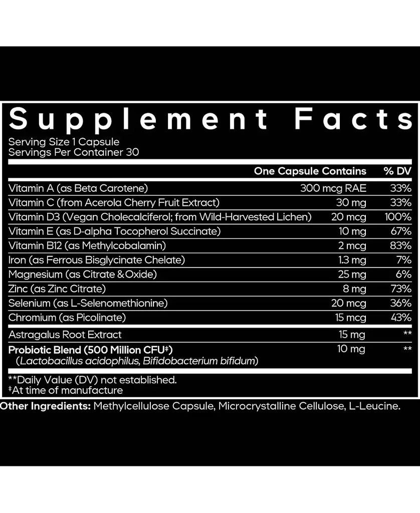 Codeage Men
s Multivitamin - Daily Vitamins For Men with Vitamin A, C, D3, E, B12, Magnesium, Zinc, Chromium, Probiotics, Astragalus, 30 Capsules 5