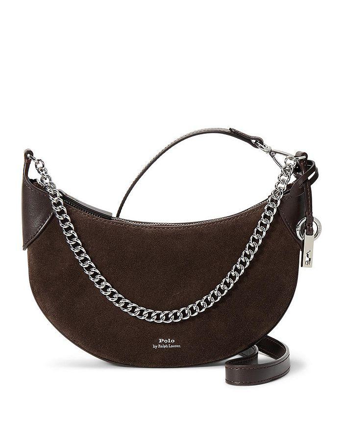 Ralph Lauren Polo ID Suede Mini Chain Bag