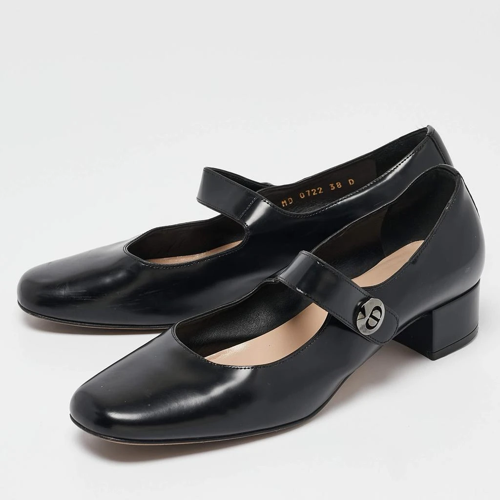 Dior Dior Black Leather D-Doll Mary Jane Pumps Size 38 3