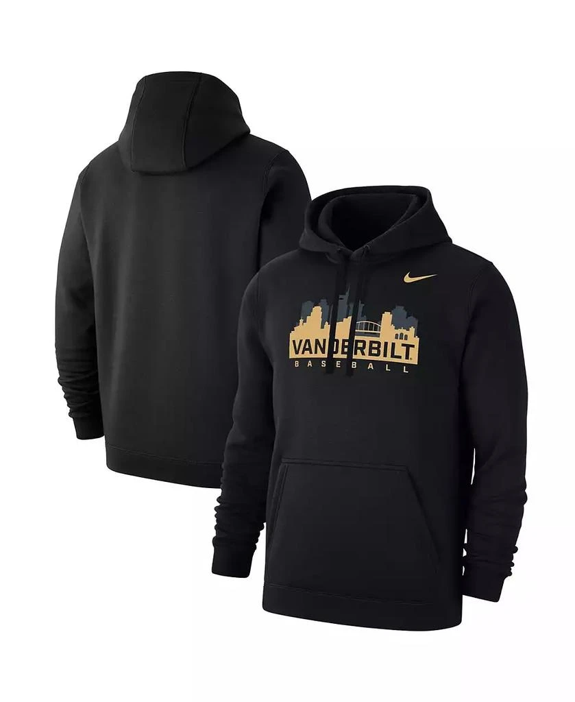 NIKE Men's Black Vanderbilt Commodores 2025 Baseball Week Club Fleece Pullover Hoodie 1