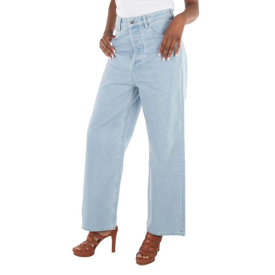 Nanushka Sun Bleach Josine Wide-Leg Denim Jeans