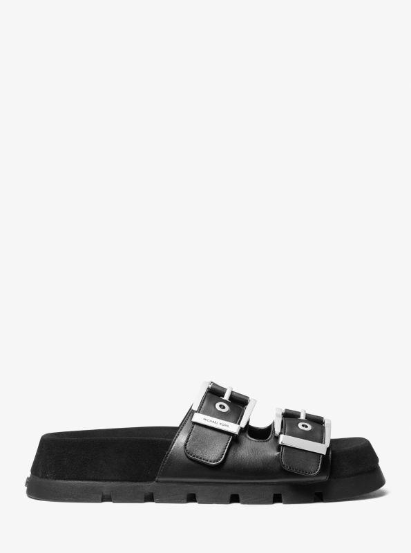 michael_kors Colby Suede and Leather Flat Sandal