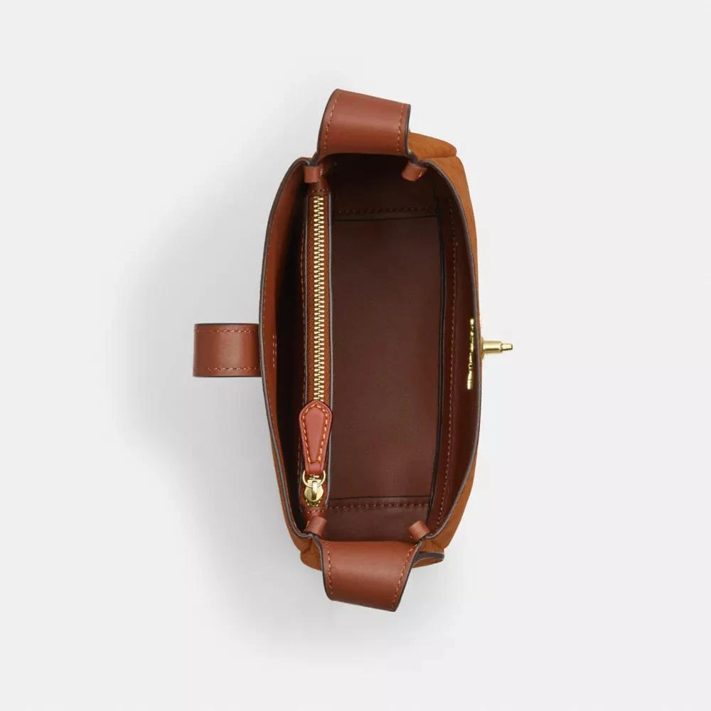 Coach Hadley Mini Crossbody Bag In Signature Suede 5
