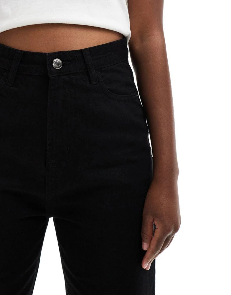 Don't Think Twice DTT Lou mom jeans in black 4