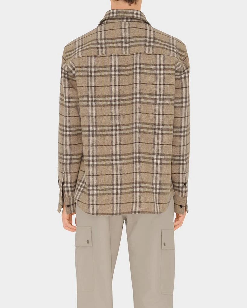Burberry Men's Check Flannel Button-Down Shirt 3