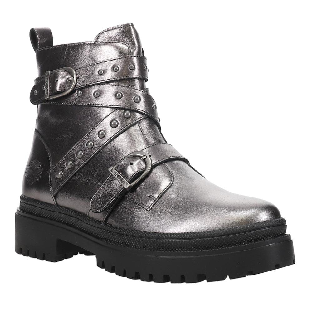 Harley Davidson Carrigan Metallic Studded Motorcycle Boots