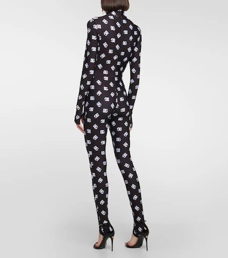 Dolce 
Gabbana Logo printed jersey jumpsuit 3