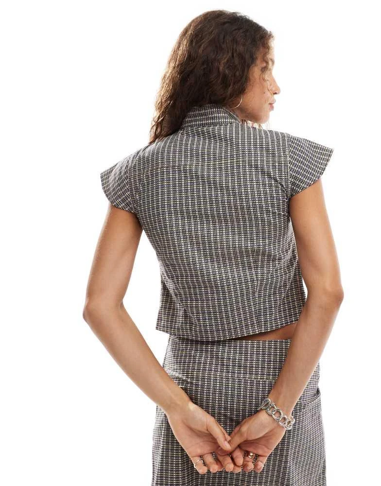 COLLUSION COLLUSION zip utility top co ord in check 4