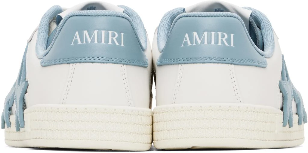 AMIRI White & Blue Pacific Sneakers 2