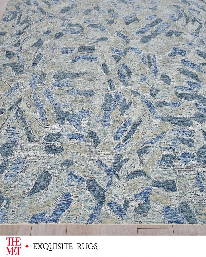 Exquisite Rugs Botanica Hand-Tufted Blue Rug, 10' x 14' 4
