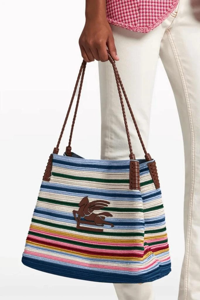 ETRO Women
s Libra Fabric Tote Bag In Multicolor 3