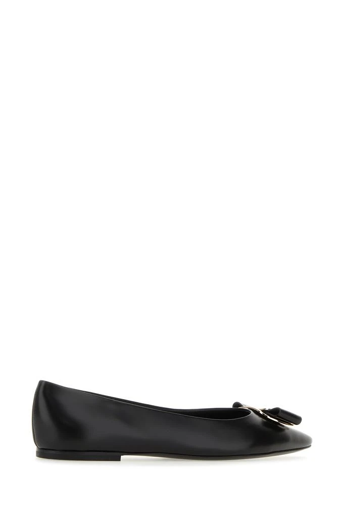 Salvatore Ferragamo Black leather Zea ballerinas 3