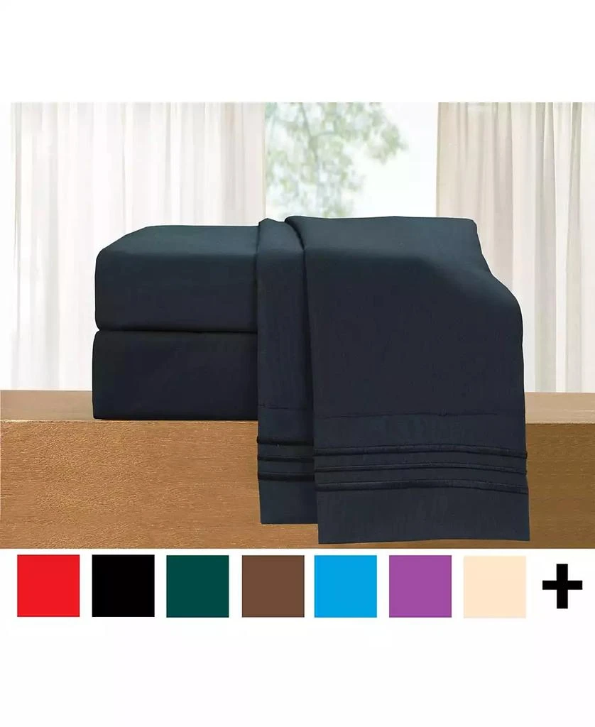 Elegant Comfort Luxury Soft Solid 3-Pc. Sheet Set, Twin 5