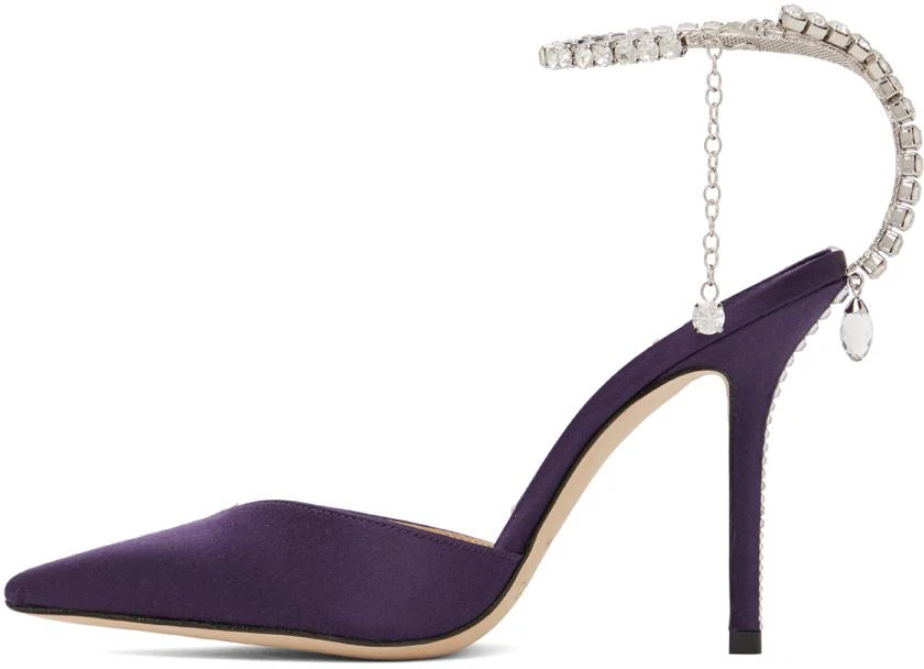 Jimmy Choo Purple Saeda 100 Pumps 3