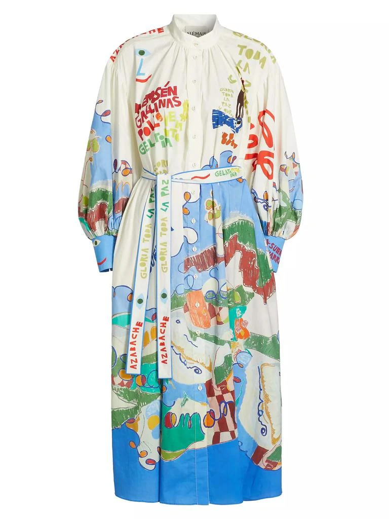 ALÉMAIS Nadia Graphic Cotton Shirtdress 1