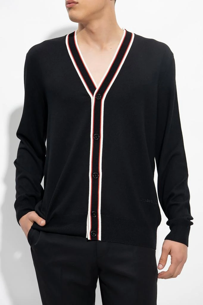 Alexander McQueen Alexander McQueen Striped V-Neck Cardigan 2