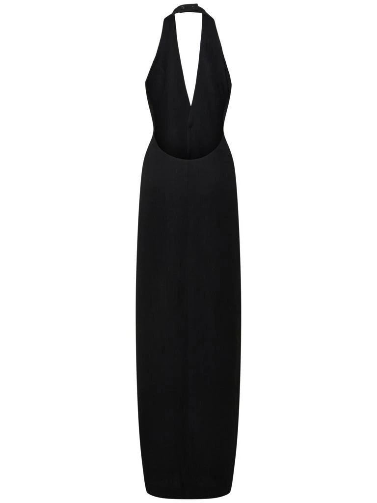 PETAR PETROV Linen Blend Long Halter Neck Vest Dress 4