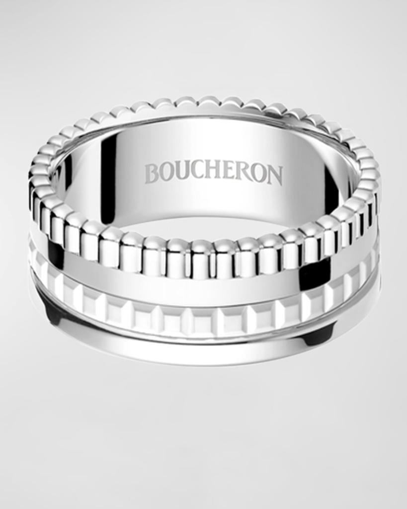 Boucheron Quatre 18K White Gold Narrow Ring