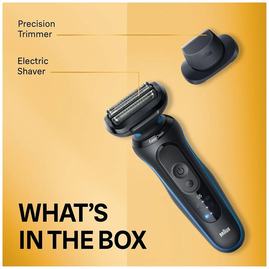 Braun Electric Shaver for Men, Series 5 5118s, Wet & Dry Shave, Turbo Shaving Mode 3