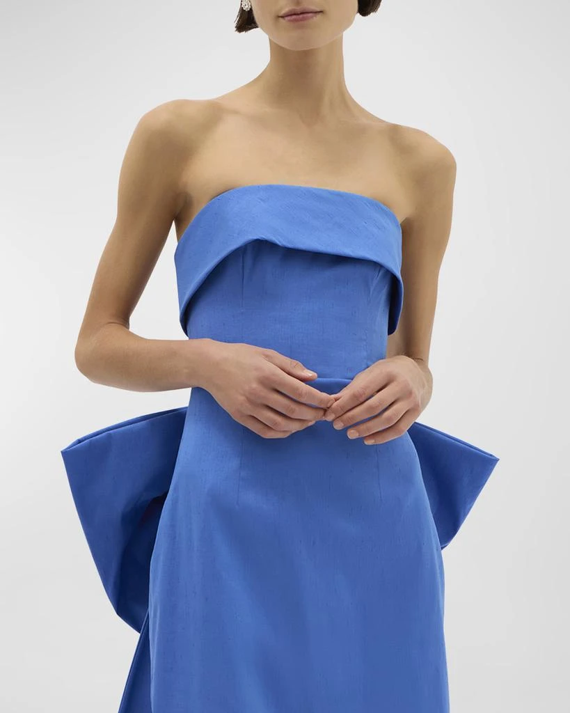 RACHEL GILBERT Birdie Strapless Bow Column Gown 5