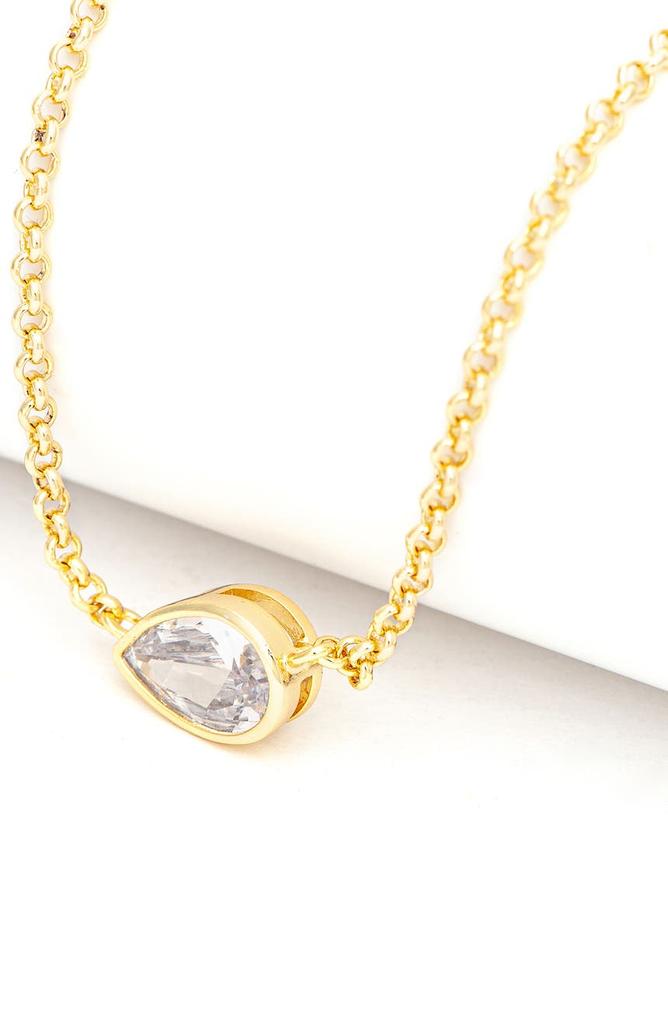 Rivka Friedman Pear Cut CZ Necklace