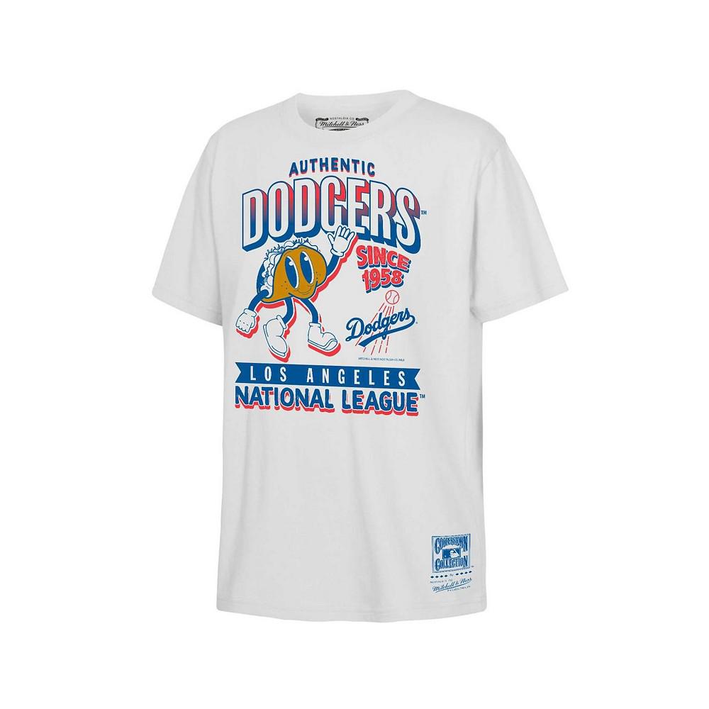 Mitchell & Ness Big Boys and Girls White Los Angeles Dodgers Cooperstown Collection Food Concessions T-Shirt