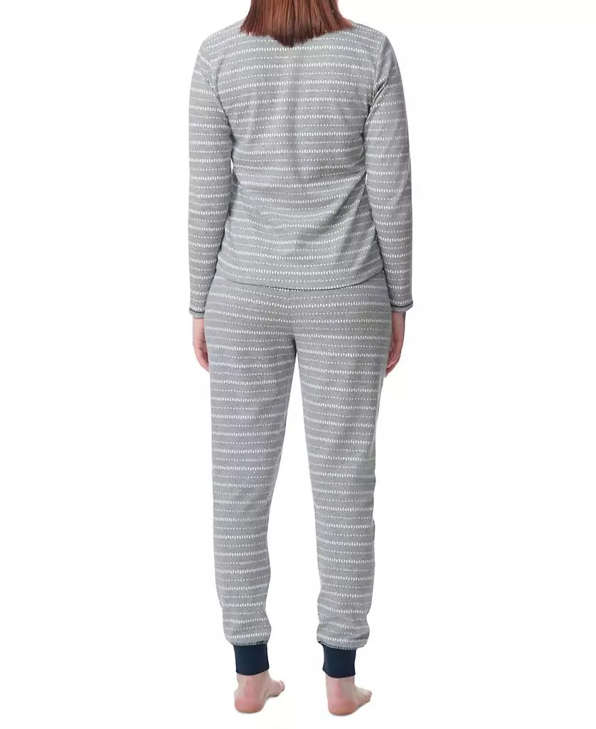 Tommy Hilfiger Women's 2-Pc. Packaged Printed Thermal Pajamas Set 2