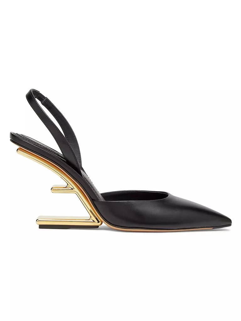 Fendi Fendi First 65MM Leather Slingback Pumps 1