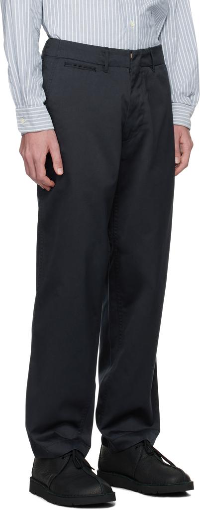 Nanamica Navy Wide Chino Trousers