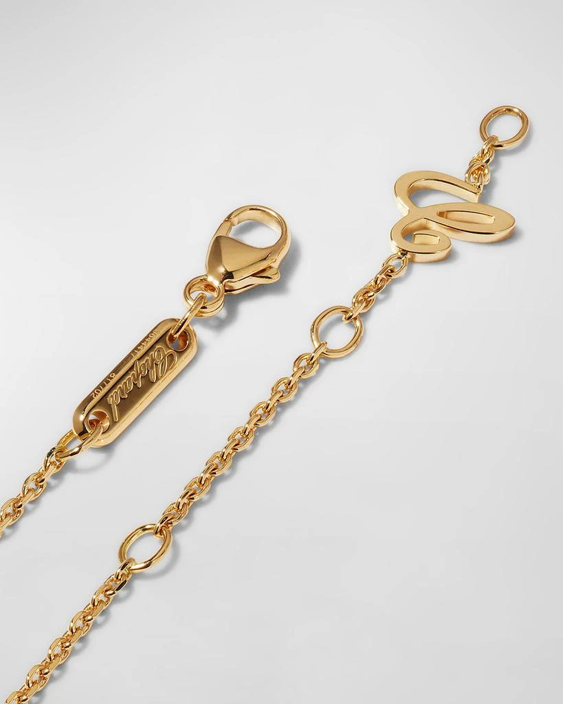 Chopard Ice Cube 18K Yellow Gold Diamond Bar Necklace 4