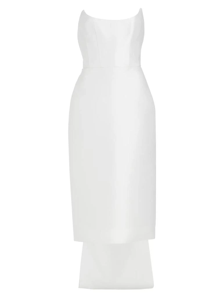 Amsale Bow-Back Mikado Satin Bridal Dress 1
