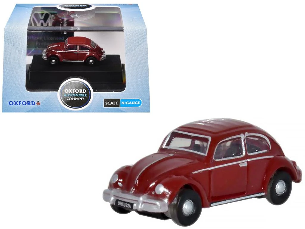 Oxford Diecast Volkswagen Beetle Ruby Red 1/148 (N) Scale Diecast Model Car by