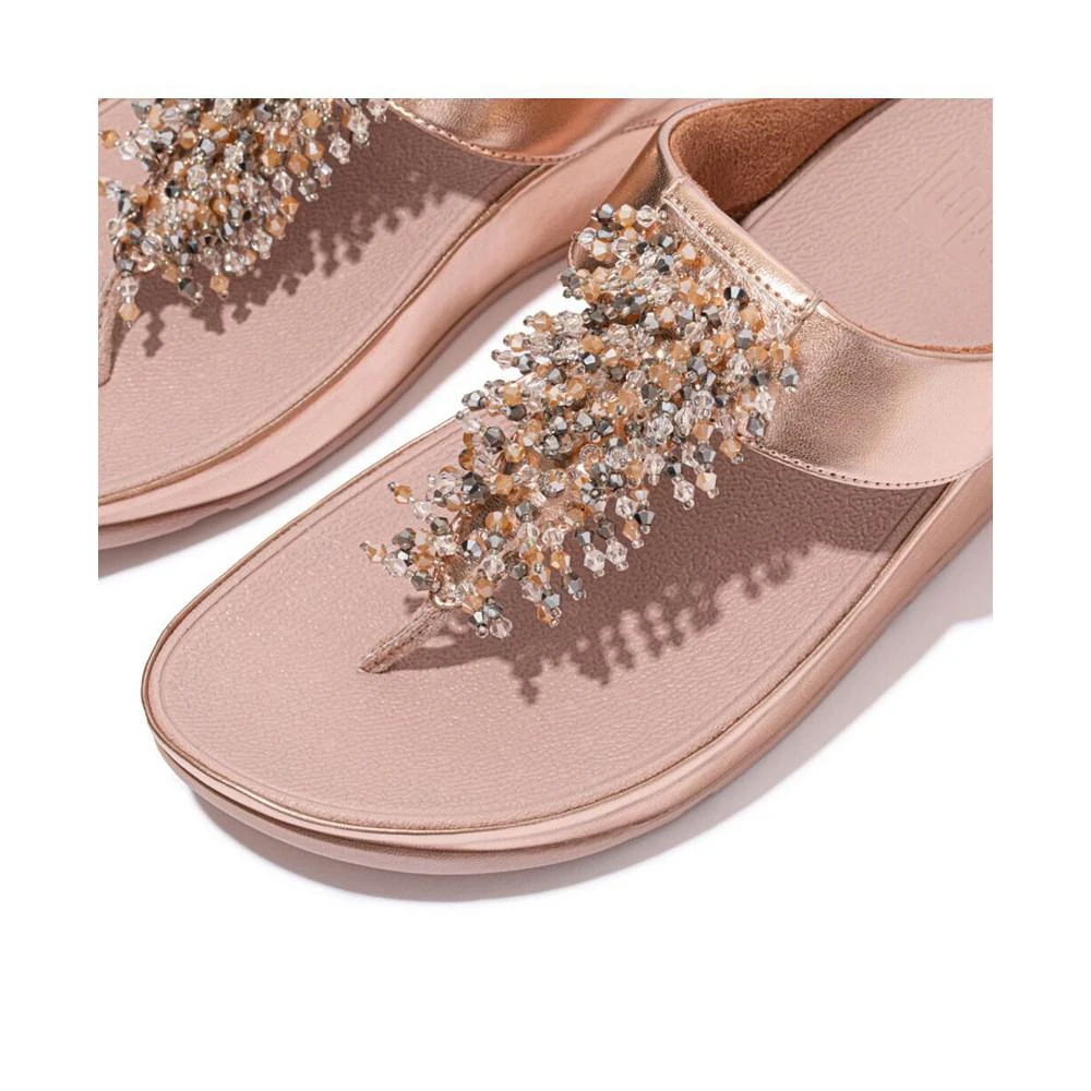 FitFlop Women's Rumba Beaded Toe-Post Sandals 7