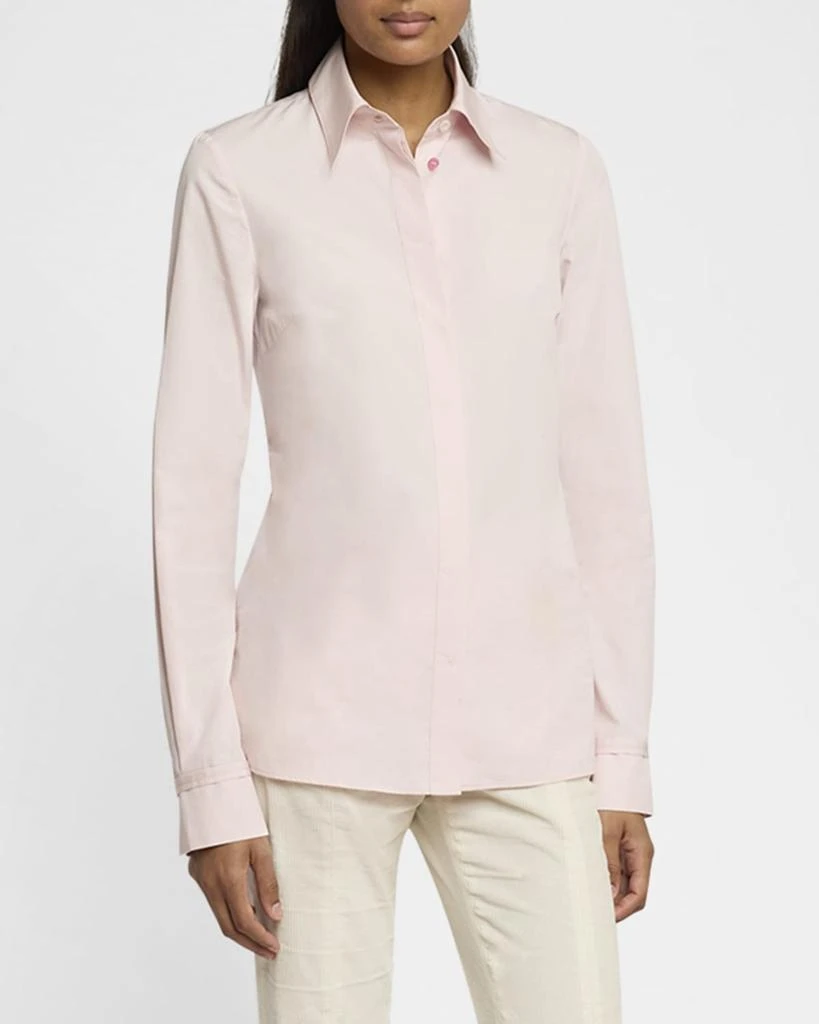 Gabriela Hearst Cruz Cotton Button-Down Shirt 4