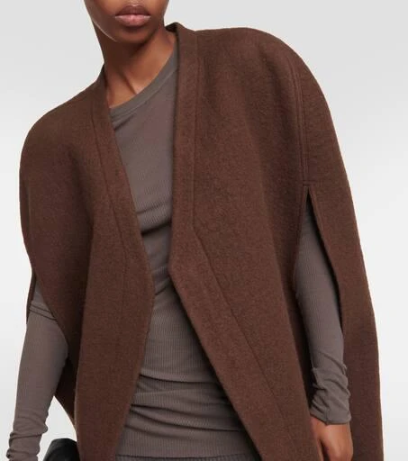 Rick Owens Wool zipped cape 5