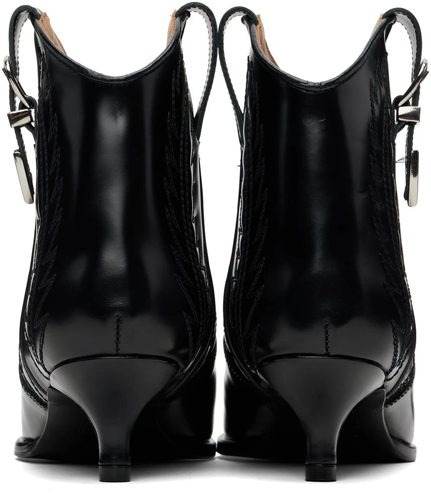 Toga Pulla Black Western Heeled Boots 2