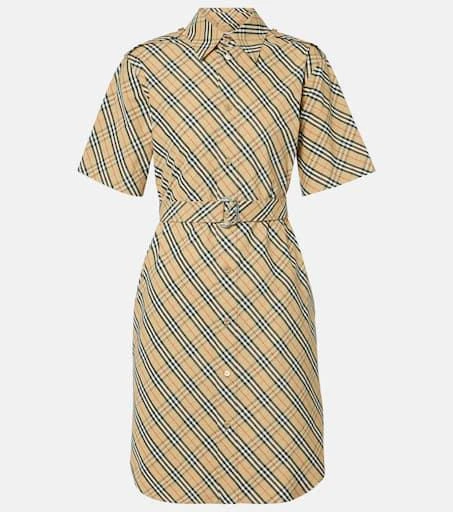 Burberry Burberry Check cotton shirt dress 1