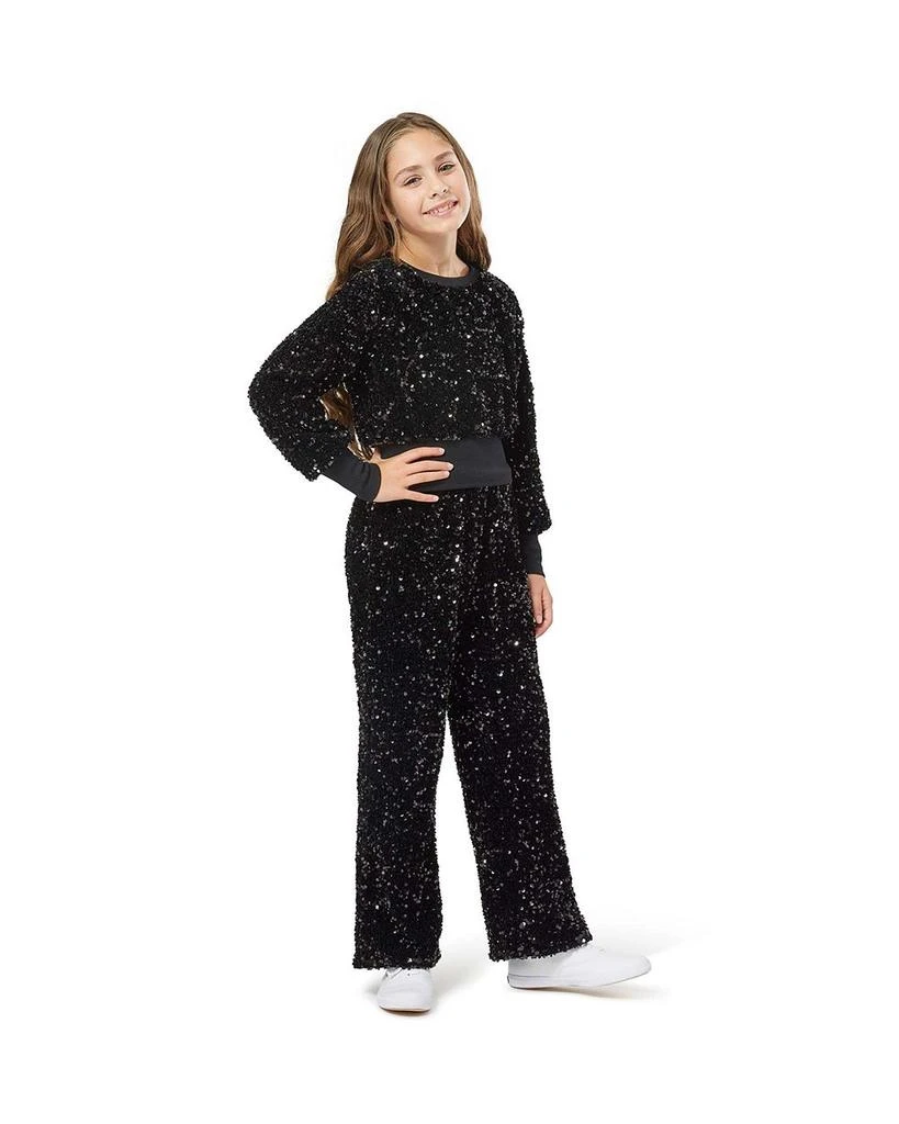 Habitual Girls' Velour Sequins Pants Set - Big Kid 2