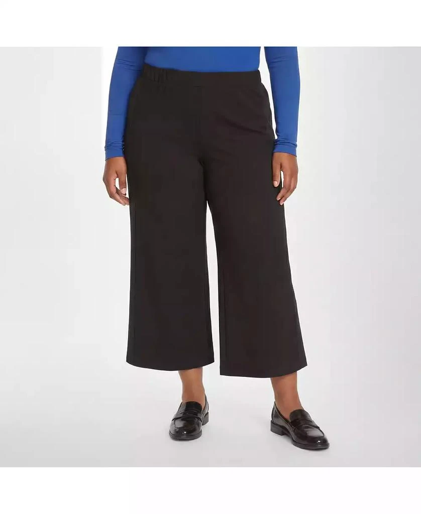 Universal Standard Women
s Plus Size Wide Leg Stripe Ponte Pant