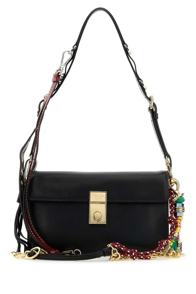 Prada Prada Charm Detailed Small Shoulder Bag 1